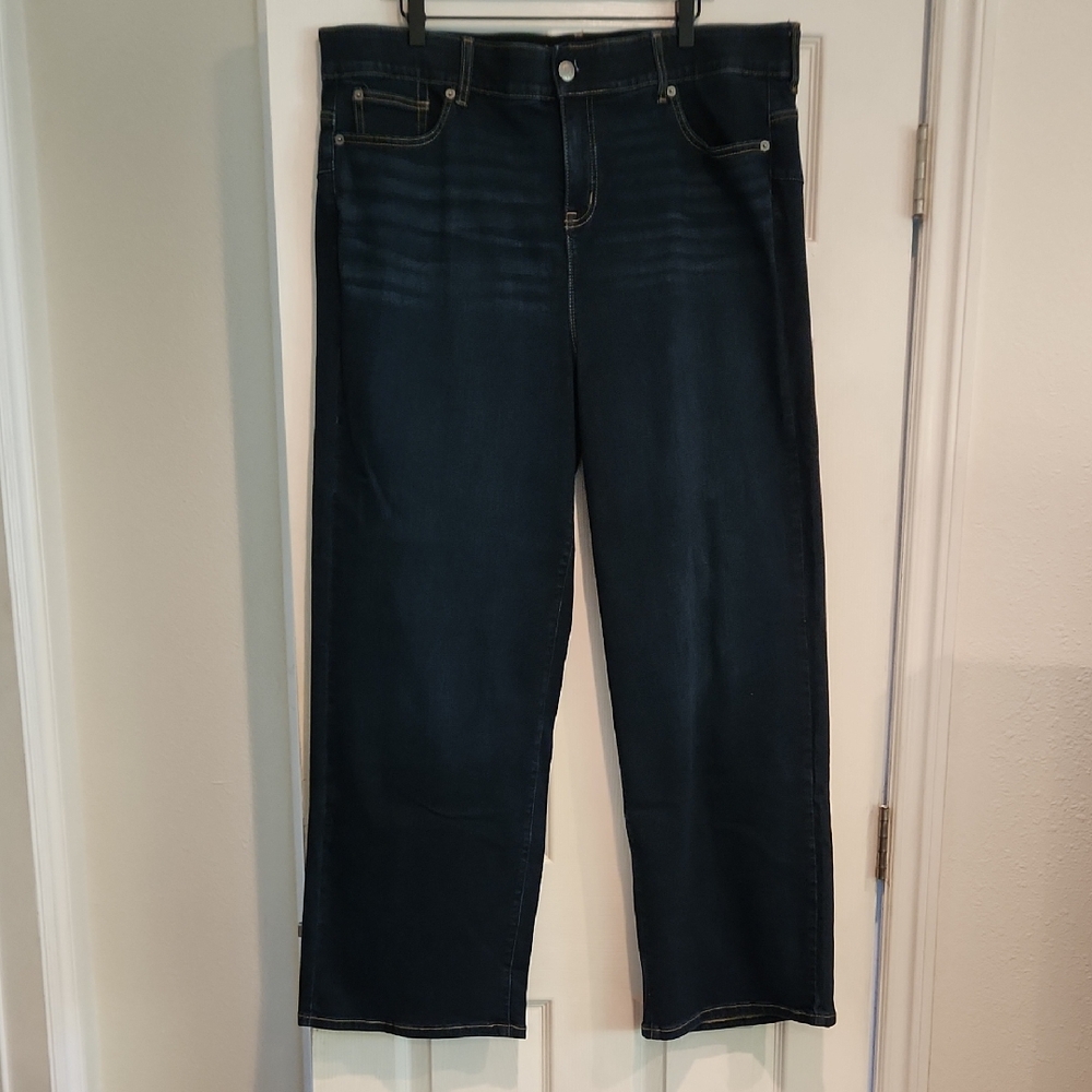 Torrid Dark Blue Flare & Wide Leg Jeans